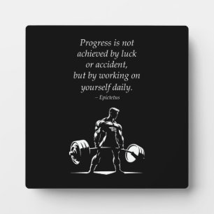 Plaque Photo Progrès quotidien - Gymnase Motivationnelle, Fitne