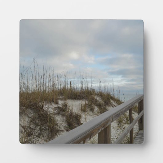 Plaque Photo Promenade À La Plage (Devant)