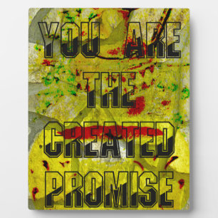 Plaque Photo Promesse d'or : Le script doré du destin