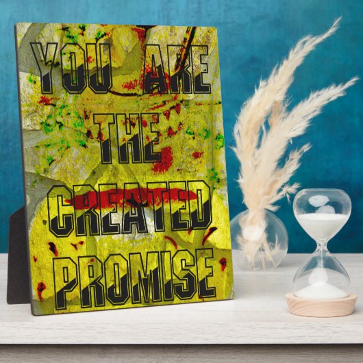 Plaque Photo Promesse d'or : Le script doré du destin (Côté)