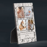 Plaque Photo Promoted to Grandma Blush Botanical Photo Collage<br><div class="desc">Celebrate a first mother's day for a grandmother with this beautiful blush pink and black botanical photo collage photo plaque design, featuring 4 of your favorite square photos, and hand lettered text. The text can all be edited, so if she's Nana, or Gigi, or Abuela, you can change the text...</div>