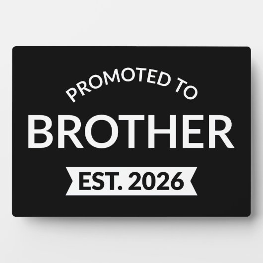 Plaque Photo Promu À Frère Est. 2026 II (Devant)