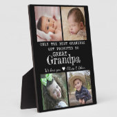 Plaque Photo Promu À Grand-Père 4 Collage Photo (Côté)