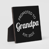 Plaque Photo Promu À Grand-Père Est. 2022 I (Recto)