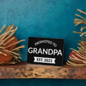 Plaque Photo Promu À Grand-Père Est. 2022 II (Côté)