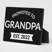 Plaque Photo Promu À Grand-Père Est. 2022 II (Côté)