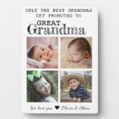 Plaque Photo Promu À Grande Grand-Mère 4 Photo Collage Blanc (Devant)