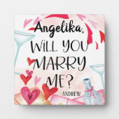 Plaque Photo Proposition de marriage | You Marry Me ? Custom (Devant)