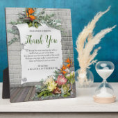 Plaque Photo Protea - Merci à fleurs Strelitzia (Côté)