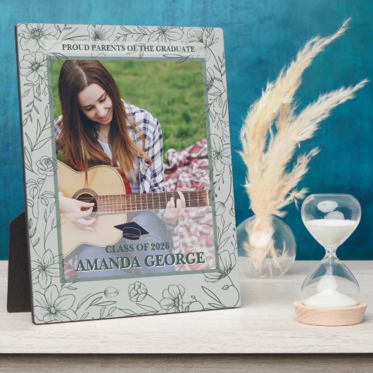 Plaque Photo Proud Parents Graduation Photo Keepsake (Côté)