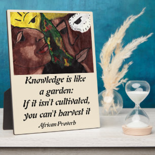 PLAQUE PHOTO PROVERBE AFRICAIN