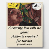 PLAQUE PHOTO PROVERBE AFRICAIN (Devant)