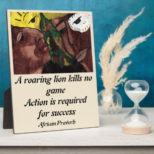 PLAQUE PHOTO PROVERBE AFRICAIN