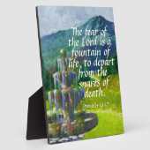 Plaque Photo Proverbes 14:27 (Côté)