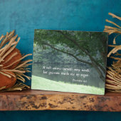 Plaque Photo Proverbes 15:1 Une réponse douce dégénère la colèr (Côté)