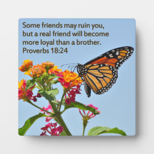 Plaque Photo Proverbes 18:24