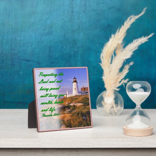 Plaque Photo Proverbes 22:4 (Insitu)