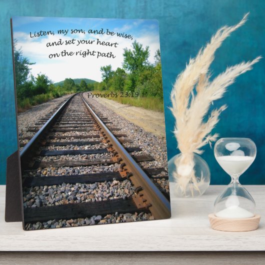 Plaque Photo Proverbes 23:19 (Côté)