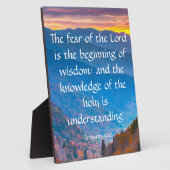 Plaque Photo Proverbes 9:10 (Côté)