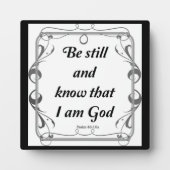 PLAQUE PHOTO PSALM 46-10 (Devant)