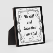 PLAQUE PHOTO PSALM 46-10 (Recto)