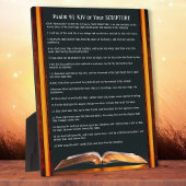 Plaque Photo Psalm 91 gifts or Your Favorite Scripture Plaque,