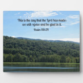 Plaque Photo Psaume 118:24 C'est le jour... (Devant)