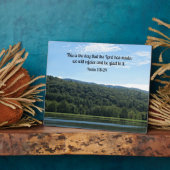 Plaque Photo Psaume 118:24 C'est le jour... (Côté)