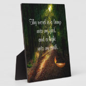 Plaque Photo Psaume 119:105 (Côté)