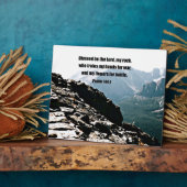 Plaque Photo Psaume 144:1 Béni soit le Seigneur... (Côté)