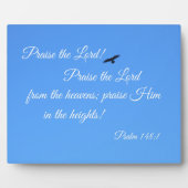 Plaque Photo Psaume 148:1 Louez le Seigneur! (Devant)