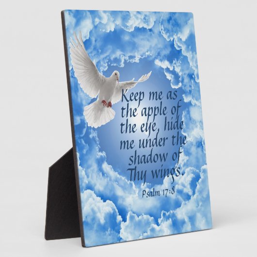 Plaque Photo Psaume 17:8 (Côté)