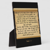 Plaque Photo Psaume 1:1-3 (Côté)