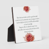 Plaque Photo Psaume 1 Écriture Art Chemin des justes (Recto)