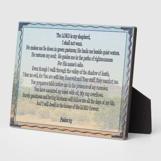 Plaque Photo Psaume 23 (Côté)