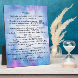 Plaque Photo Psaume 23