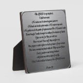 Plaque Photo Psaume 23 - Acier (Recto)