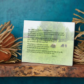 Plaque Photo Psaume 23 Le Seigneur Est Mon Berger (Côté)