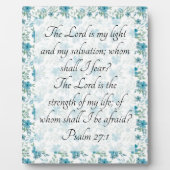 Plaque Photo Psaume 27:1 (Devant)