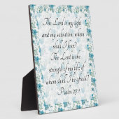 Plaque Photo Psaume 27:1 (Côté)