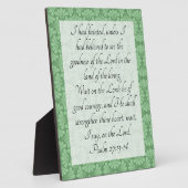 Plaque Photo Psaume 27:13-14 (Côté)