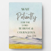 Plaque Photo Psaume 27:14 (Devant)