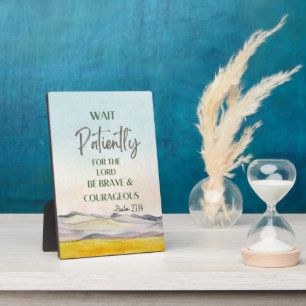 Plaque Photo Psaume 27:14