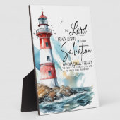 Plaque Photo Psaume 27:1 La Bible Éternel est ma Lumière et mon (Côté)