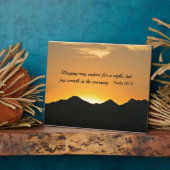 Plaque Photo Psaume 30:5 Les pleurs peuvent durer une nuit... (Côté)