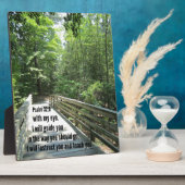 Plaque Photo Psaume 32:8 Je vous instruirai et vous enseignerai (Côté)