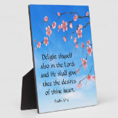 Plaque Photo Psaume 37:4 (Côté)