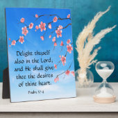 Plaque Photo Psaume 37:4 (Côté)