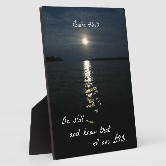 Plaque Photo Psaume 46:10 (Côté)
