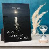 Plaque Photo Psaume 46:10 (Côté)